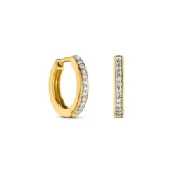 Diamant Klappcreolen Gold 585