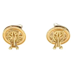 Diamant Mabeperlen Ohrsteckclips Gold/Wei&szlig;gold 585 - Privatbesitz