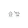 Diamant Ohrstecker Brillanten 0,13 ct. Wei&szlig;gold 585