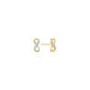 Diamant Ohrstecker "Infinity" Gold 585 bicolor