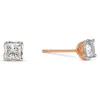 Diamant Ohrstecker Ros&eacute;gold 585 "Soft Peach" Brillanten 0,50 ct.