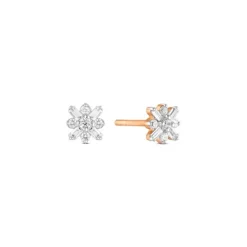 Diamant Ohrstecker Ros&eacute;gold 585 