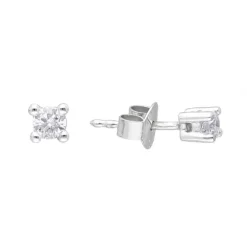 Diamant Ohrstecker Wei&szlig;gold 585 Brillanten 0,16 ct.