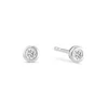 Diamant Ohrstecker Wei&szlig;gold 585 Brillanten 0,10 ct.