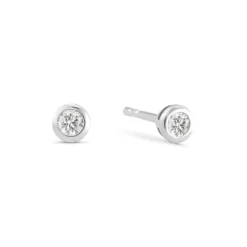 Diamant Ohrstecker Wei&szlig;gold 585 Brillanten 0,10 ct.