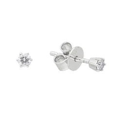 Diamant Ohrstecker Wei&szlig;gold 585 Brillanten 0,10 ct.