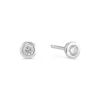 Diamant Ohrstecker Wei&szlig;gold 585 Brillanten 0,16 ct.