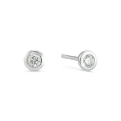 Diamant Ohrstecker Wei&szlig;gold 585 Brillanten 0,16 ct.