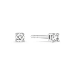 Diamant Ohrstecker Wei&szlig;gold 585 Brillanten 0,10 ct.