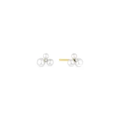 Diamant Perlen Ohrstecker Gold 585