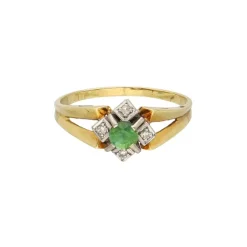 Diamant Ring Gold/Wei&szlig;gold 585 - Gr. 63 - Privatbesitz