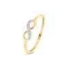 Diamant Ring "Infinity" Gold 585 bicolor