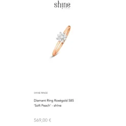 Diamant Ring Ros&eacute;gold 585 
