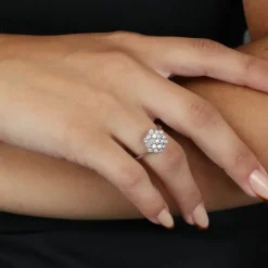 Diamant Ring Wei&szlig;gold 750 Brillanten 1,05 ct.