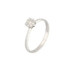Diamant Ring Wei&szlig;gold 750
