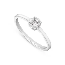 Diamant Ring Wei&szlig;gold 585