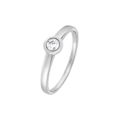 Diamant Ring Wei&szlig;gold 585 Brillant 0,15 ct.
