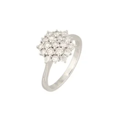 Diamant Ring Wei&szlig;gold 750 Brillanten 1,05 ct.