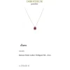 Diamant Rubin Collier Wei&szlig;gold 750