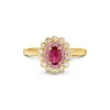 Diamant Rubin Ring Gold 585