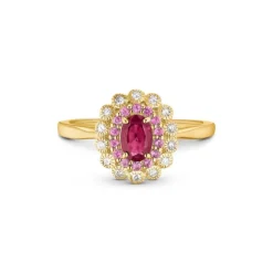 Diamant Rubin Ring Gold 585
