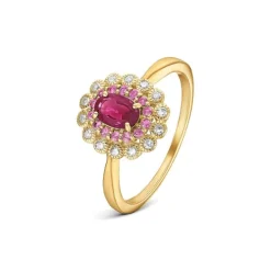 Diamant Rubin Ring Gold 585