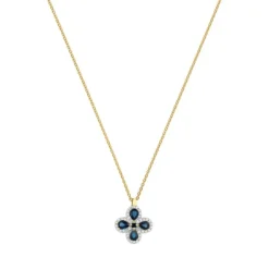 Diamant Saphir Anh&auml;nger Gold 585
