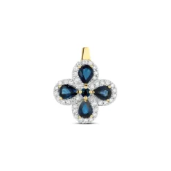 Diamant Saphir Anh&auml;nger Gold 585