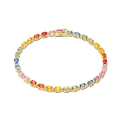 Diamant Saphir Armkette Gold 585