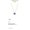 Diamant Saphir Collier Gold/Wei&szlig;gold 585
