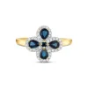 Diamant Saphir Ring Gold 585