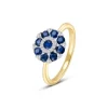 Diamant Saphir Ring Gold/Weißgold 585