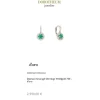Diamant Smaragd Ohrringe Wei&szlig;gold 750