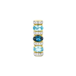 Diamant Topas Anh&auml;nger Gold 585