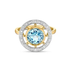 Diamant Topas Ring Gold 585