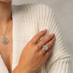 Diamant Topas Ring Gold 585