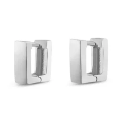 Eckige Creolen Silber 925