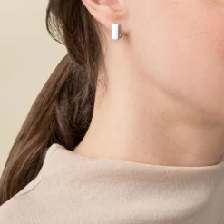 Eckige Creolen Silber 925