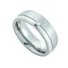 Edelstahl Partnerring Brillant 0,02 ct.
