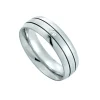 Edelstahl Partnerring Brillant 0.02 ct.