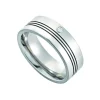 Edelstahl Partnerring Brillant 0,02 ct.