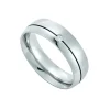 Edelstahl Partnerring Brillant 0,016 ct.