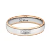 Ehering Fairtrade Gold 585 bicolor mit Brillanten
