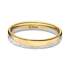 Ehering Fairtrade Gold 585 bicolor