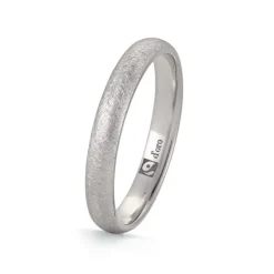 Ehering Fairtrade Gold 585 eismattiert