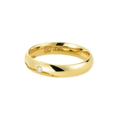 Ehering Fairtrade Gold 585 mit Brillant