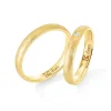 Ehering Fairtrade Gold 585 mit Brillanten eismattiert