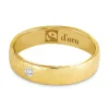 Ehering Fairtrade Gold 585 mit Brillant