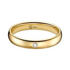 Ehering Fairtrade Gold 585 mit Brillant