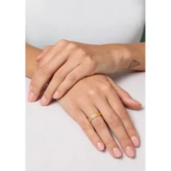 Ehering Fairtrade Gold 585 mit Brillant